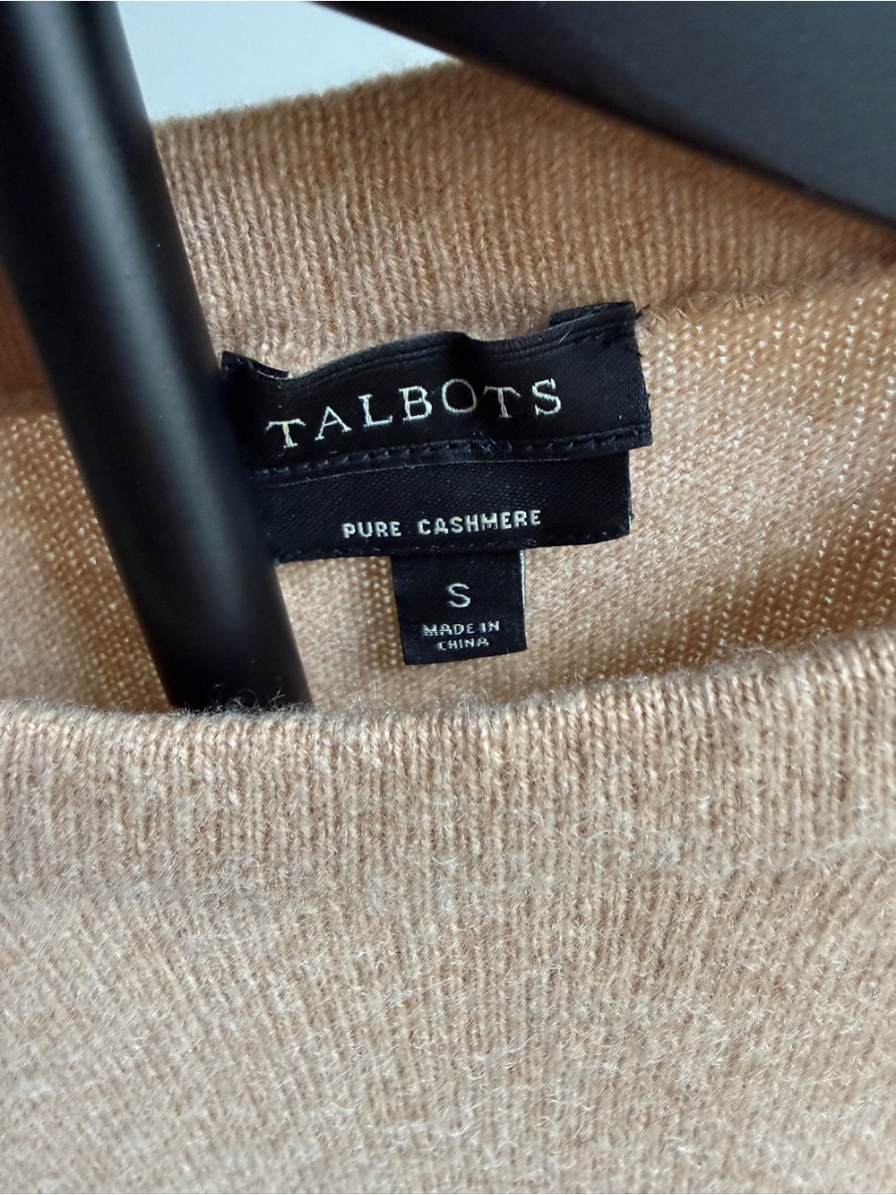 Talbots Camel Crewneck Cashmere Sweater - Picture 4 of 5